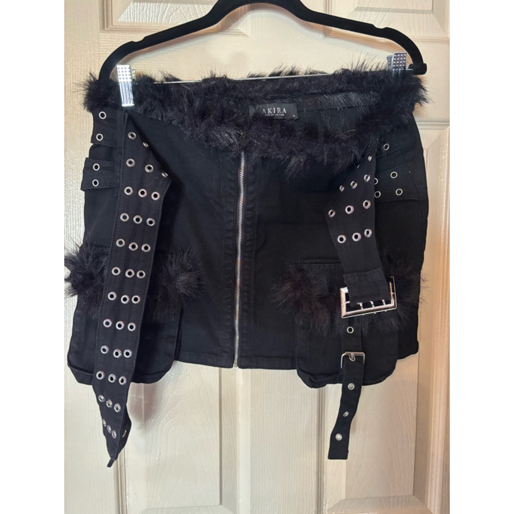 Women's AKIRA Skirt Size M Black - Picture 4 of 5